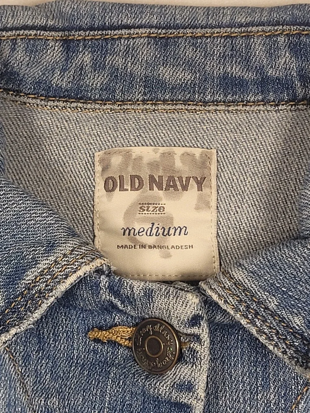 Old Navy Kids Medium Wash Denim Jacket Girls Sz Medium
